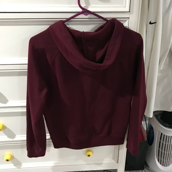 Womens burgundy hoodie size small - Picture 2 of 2